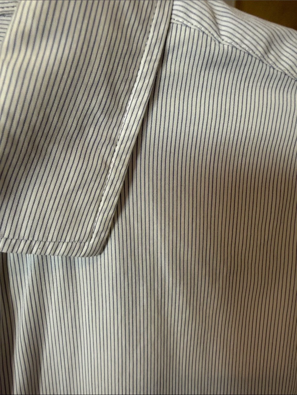 J. Crew Men's Ludlow White with Blue Stripes Button-Down Shirt